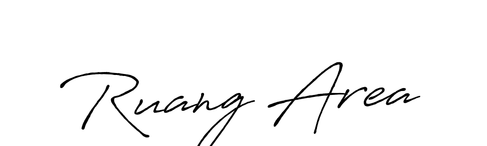 Make a beautiful signature design for name Ruang Area. With this signature (Antro_Vectra_Bolder) style, you can create a handwritten signature for free. Ruang Area signature style 7 images and pictures png