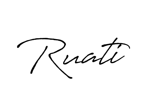 Create a beautiful signature design for name Ruati. With this signature (Antro_Vectra_Bolder) fonts, you can make a handwritten signature for free. Ruati signature style 7 images and pictures png
