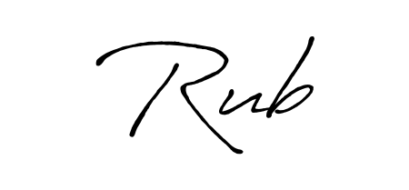 A classic penmanship look for Rub. The Antro_Vectra_Bolder font brings timeless elegance and confidence to every signed document. Rub signature style 7 images and pictures png