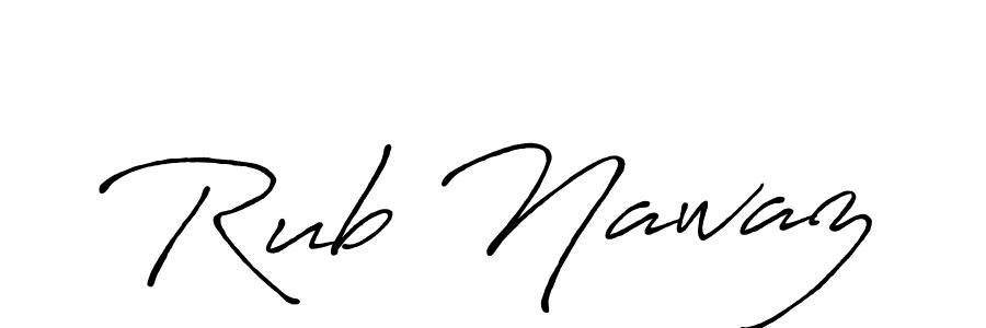 It looks lik you need a new signature style for name Rub Nawaz. Design unique handwritten (Antro_Vectra_Bolder) signature with our free signature maker in just a few clicks. Rub Nawaz signature style 7 images and pictures png