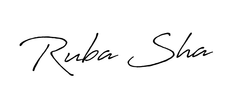 Create a beautiful signature design for name Ruba Sha. With this signature (Antro_Vectra_Bolder) fonts, you can make a handwritten signature for free. Ruba Sha signature style 7 images and pictures png