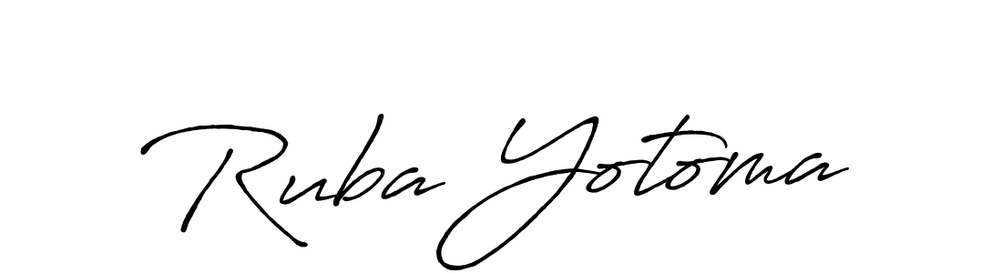 You can use this online signature creator to create a handwritten signature for the name Ruba Yotoma. This is the best online autograph maker. Ruba Yotoma signature style 7 images and pictures png
