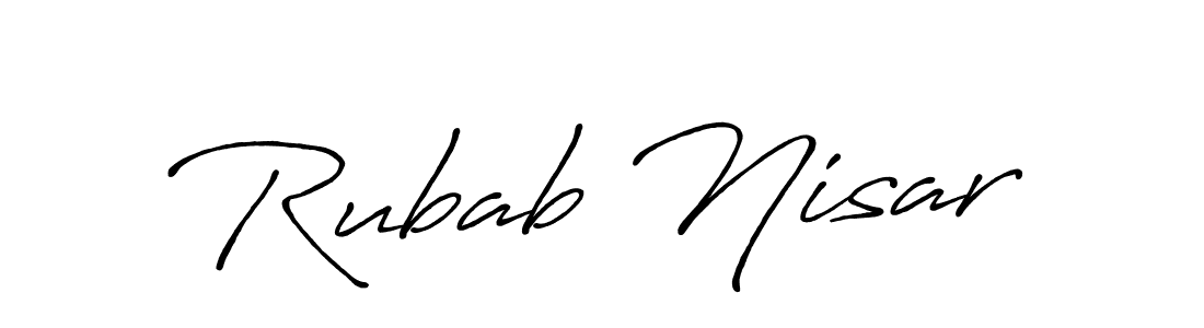 Here are the top 10 professional signature styles for the name Rubab Nisar. These are the best autograph styles you can use for your name. Rubab Nisar signature style 7 images and pictures png