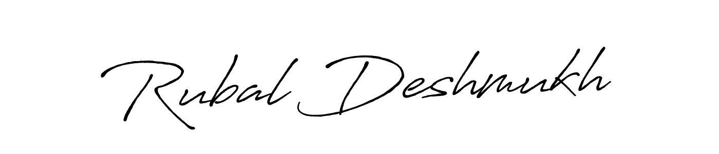Make a beautiful signature design for name Rubal Deshmukh. Use this online signature maker to create a handwritten signature for free. Rubal Deshmukh signature style 7 images and pictures png