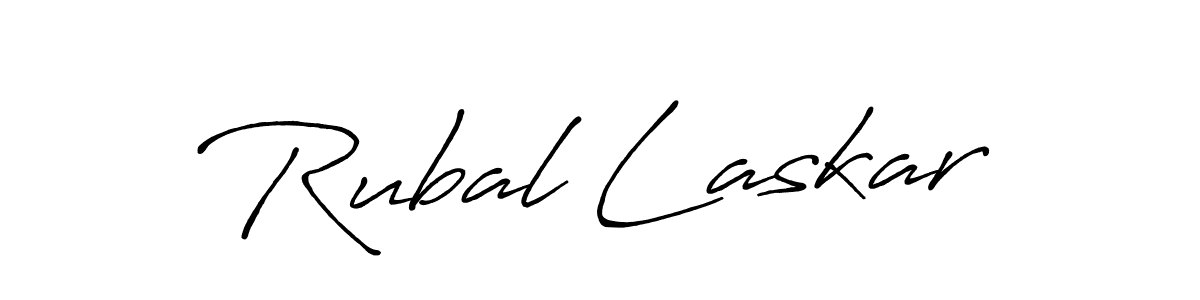 Similarly Antro_Vectra_Bolder is the best handwritten signature design. Signature creator online .You can use it as an online autograph creator for name Rubal Laskar. Rubal Laskar signature style 7 images and pictures png