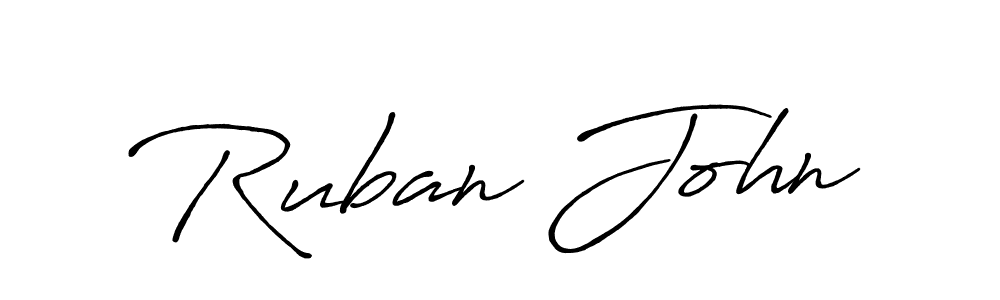 Also You can easily find your signature by using the search form. We will create Ruban John name handwritten signature images for you free of cost using Antro_Vectra_Bolder sign style. Ruban John signature style 7 images and pictures png