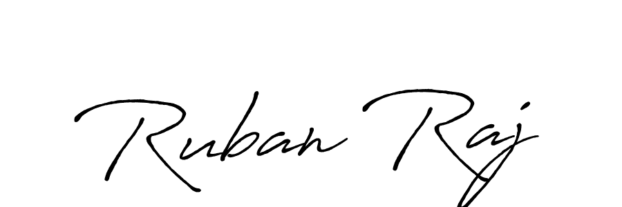 Also You can easily find your signature by using the search form. We will create Ruban Raj name handwritten signature images for you free of cost using Antro_Vectra_Bolder sign style. Ruban Raj signature style 7 images and pictures png