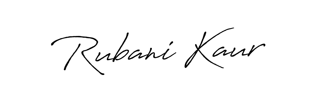 It looks lik you need a new signature style for name Rubani Kaur. Design unique handwritten (Antro_Vectra_Bolder) signature with our free signature maker in just a few clicks. Rubani Kaur signature style 7 images and pictures png