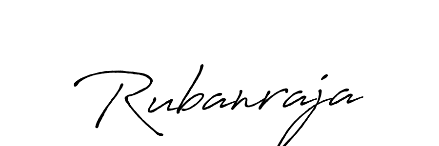 How to make Rubanraja signature? Antro_Vectra_Bolder is a professional autograph style. Create handwritten signature for Rubanraja name. Rubanraja signature style 7 images and pictures png