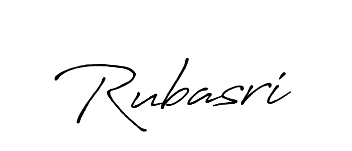 How to make Rubasri name signature. Use Antro_Vectra_Bolder style for creating short signs online. This is the latest handwritten sign. Rubasri signature style 7 images and pictures png