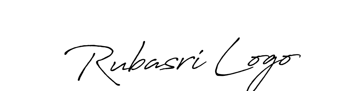 Rubasri Logo stylish signature style. Best Handwritten Sign (Antro_Vectra_Bolder) for my name. Handwritten Signature Collection Ideas for my name Rubasri Logo. Rubasri Logo signature style 7 images and pictures png