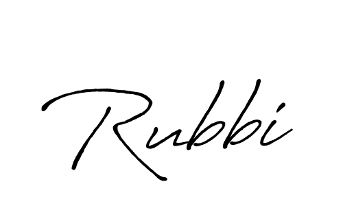 Design your own signature with our free online signature maker. With this signature software, you can create a handwritten (Antro_Vectra_Bolder) signature for name Rubbi. Rubbi signature style 7 images and pictures png