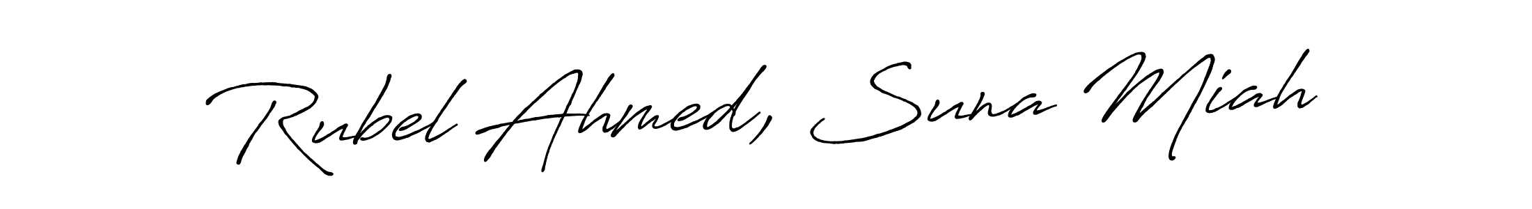 Similarly Antro_Vectra_Bolder is the best handwritten signature design. Signature creator online .You can use it as an online autograph creator for name Rubel Ahmed, Suna Miah. Rubel Ahmed, Suna Miah signature style 7 images and pictures png