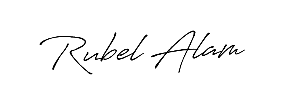Similarly Antro_Vectra_Bolder is the best handwritten signature design. Signature creator online .You can use it as an online autograph creator for name Rubel Alam. Rubel Alam signature style 7 images and pictures png