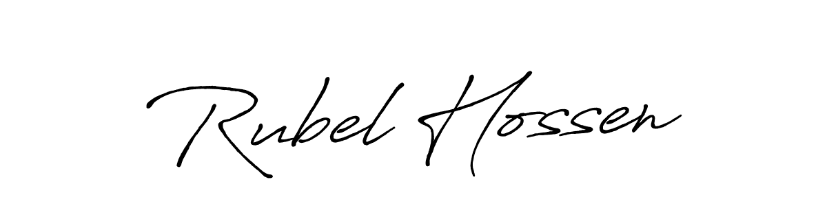 Also we have Rubel Hossen name is the best signature style. Create professional handwritten signature collection using Antro_Vectra_Bolder autograph style. Rubel Hossen signature style 7 images and pictures png