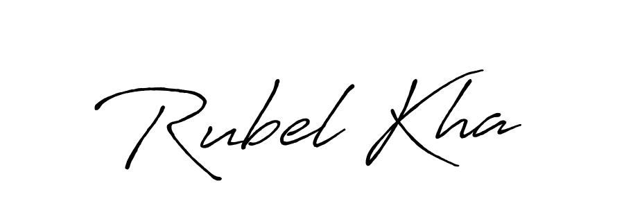 Also we have Rubel Kha name is the best signature style. Create professional handwritten signature collection using Antro_Vectra_Bolder autograph style. Rubel Kha signature style 7 images and pictures png