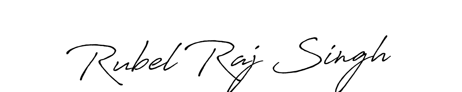 Antro_Vectra_Bolder is a professional signature style that is perfect for those who want to add a touch of class to their signature. It is also a great choice for those who want to make their signature more unique. Get Rubel Raj Singh name to fancy signature for free. Rubel Raj Singh signature style 7 images and pictures png