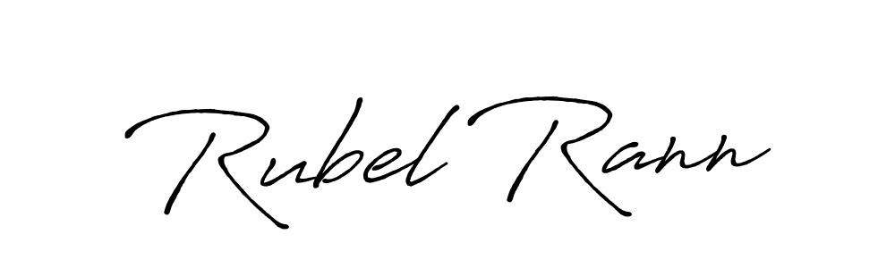 Make a beautiful signature design for name Rubel Rann. With this signature (Antro_Vectra_Bolder) style, you can create a handwritten signature for free. Rubel Rann signature style 7 images and pictures png
