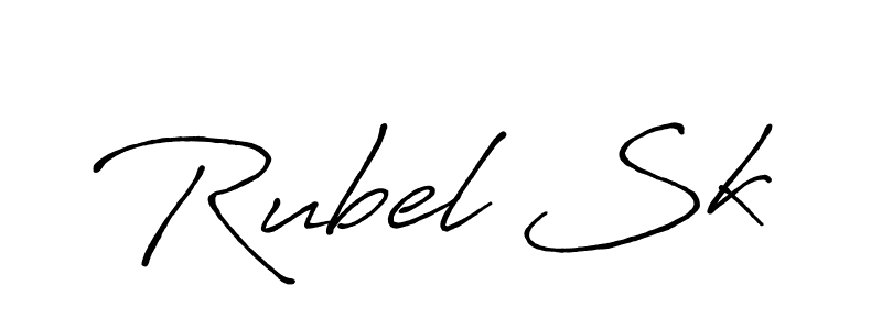 How to make Rubel Sk signature? Antro_Vectra_Bolder is a professional autograph style. Create handwritten signature for Rubel Sk name. Rubel Sk signature style 7 images and pictures png