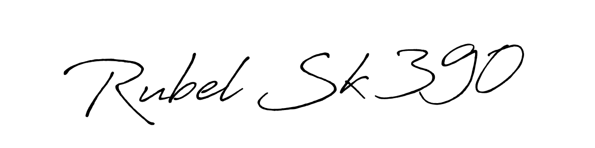 Design your own signature with our free online signature maker. With this signature software, you can create a handwritten (Antro_Vectra_Bolder) signature for name Rubel Sk 390. Rubel Sk 390 signature style 7 images and pictures png