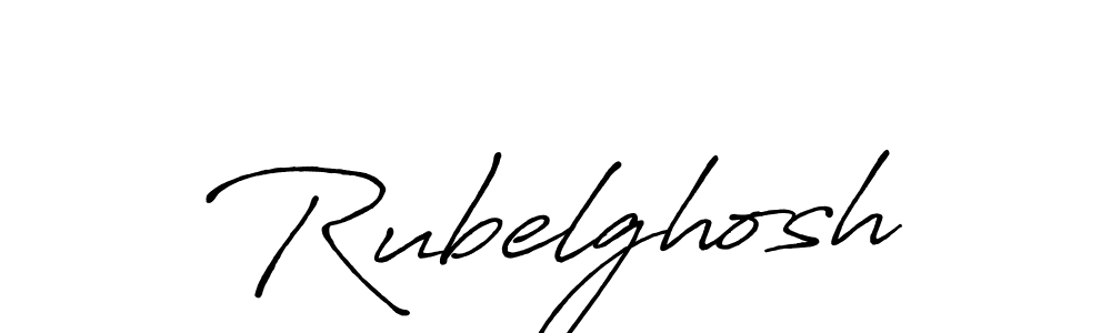 Make a beautiful signature design for name Rubelghosh. With this signature (Antro_Vectra_Bolder) style, you can create a handwritten signature for free. Rubelghosh signature style 7 images and pictures png