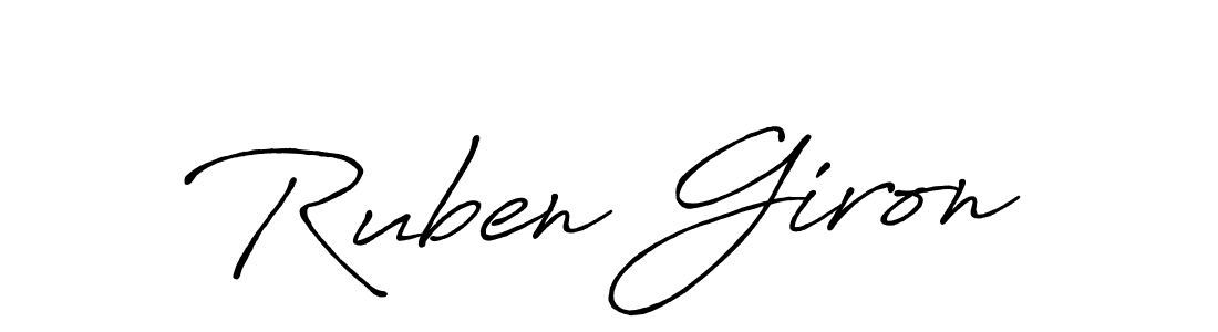 Best and Professional Signature Style for Ruben Giron. Antro_Vectra_Bolder Best Signature Style Collection. Ruben Giron signature style 7 images and pictures png