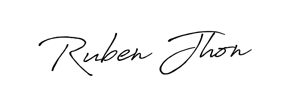 Antro_Vectra_Bolder is a professional signature style that is perfect for those who want to add a touch of class to their signature. It is also a great choice for those who want to make their signature more unique. Get Ruben Jhon name to fancy signature for free. Ruben Jhon signature style 7 images and pictures png