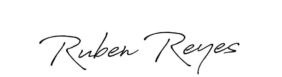 Create a beautiful signature design for name Ruben Reyes. With this signature (Antro_Vectra_Bolder) fonts, you can make a handwritten signature for free. Ruben Reyes signature style 7 images and pictures png