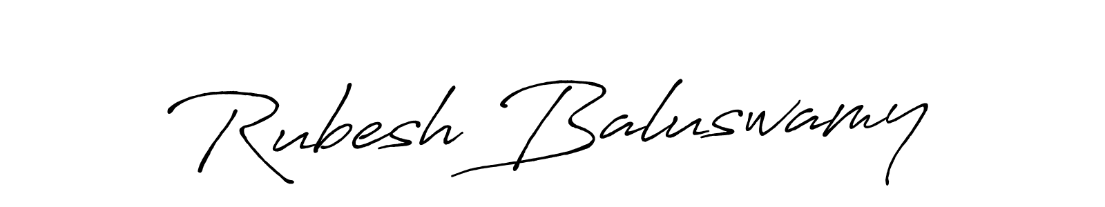 Create a beautiful signature design for name Rubesh Baluswamy. With this signature (Antro_Vectra_Bolder) fonts, you can make a handwritten signature for free. Rubesh Baluswamy signature style 7 images and pictures png