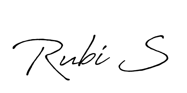 Once you've used our free online signature maker to create your best signature Antro_Vectra_Bolder style, it's time to enjoy all of the benefits that Rubi S name signing documents. Rubi S signature style 7 images and pictures png