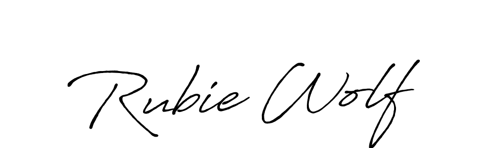 Also You can easily find your signature by using the search form. We will create Rubie Wolf name handwritten signature images for you free of cost using Antro_Vectra_Bolder sign style. Rubie Wolf signature style 7 images and pictures png