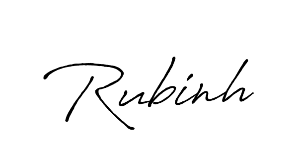Use a signature maker to create a handwritten signature online. With this signature software, you can design (Antro_Vectra_Bolder) your own signature for name Rubinh. Rubinh signature style 7 images and pictures png