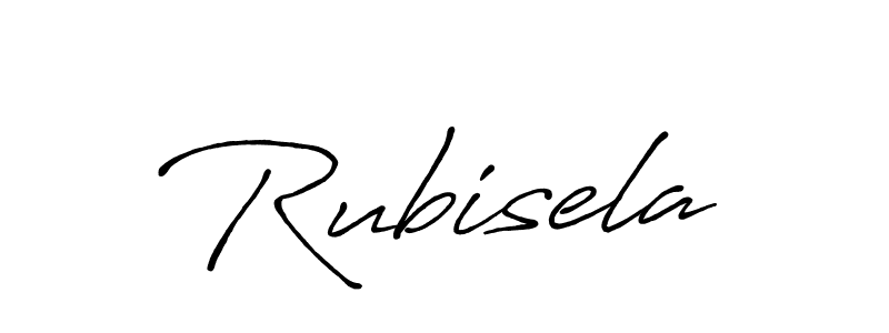 The best way (Antro_Vectra_Bolder) to make a short signature is to pick only two or three words in your name. The name Rubisela include a total of six letters. For converting this name. Rubisela signature style 7 images and pictures png