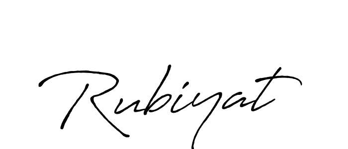 Make a beautiful signature design for name Rubiyat. With this signature (Antro_Vectra_Bolder) style, you can create a handwritten signature for free. Rubiyat signature style 7 images and pictures png