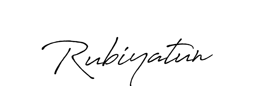 Design your own signature with our free online signature maker. With this signature software, you can create a handwritten (Antro_Vectra_Bolder) signature for name Rubiyatun. Rubiyatun signature style 7 images and pictures png