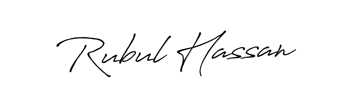 The best way (Antro_Vectra_Bolder) to make a short signature is to pick only two or three words in your name. The name Rubul Hassan include a total of six letters. For converting this name. Rubul Hassan signature style 7 images and pictures png