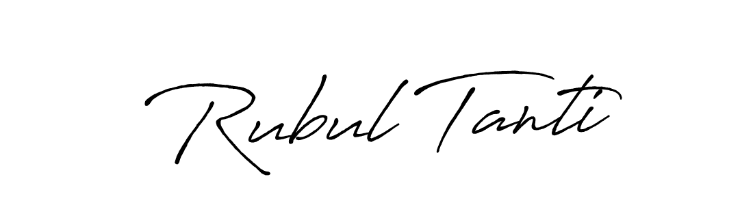 You can use this online signature creator to create a handwritten signature for the name Rubul Tanti. This is the best online autograph maker. Rubul Tanti signature style 7 images and pictures png