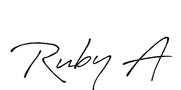 Make a short Ruby A signature style. Manage your documents anywhere anytime using Antro_Vectra_Bolder. Create and add eSignatures, submit forms, share and send files easily. Ruby A signature style 7 images and pictures png