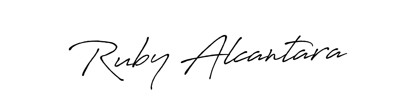 Antro_Vectra_Bolder is a professional signature style that is perfect for those who want to add a touch of class to their signature. It is also a great choice for those who want to make their signature more unique. Get Ruby Alcantara name to fancy signature for free. Ruby Alcantara signature style 7 images and pictures png