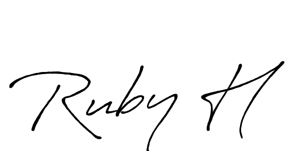 How to Draw Ruby H signature style? Antro_Vectra_Bolder is a latest design signature styles for name Ruby H. Ruby H signature style 7 images and pictures png