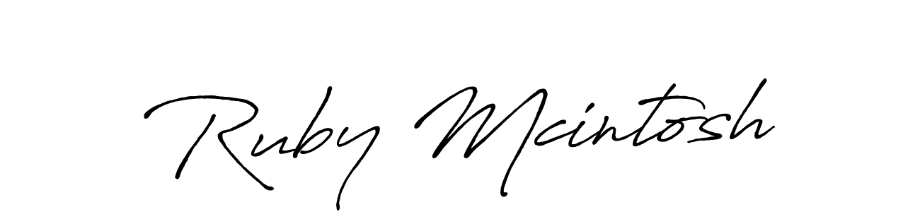 Ruby Mcintosh stylish signature style. Best Handwritten Sign (Antro_Vectra_Bolder) for my name. Handwritten Signature Collection Ideas for my name Ruby Mcintosh. Ruby Mcintosh signature style 7 images and pictures png