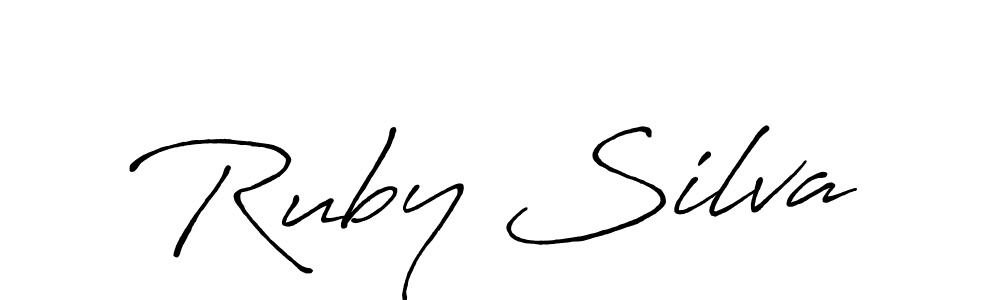 Similarly Antro_Vectra_Bolder is the best handwritten signature design. Signature creator online .You can use it as an online autograph creator for name Ruby Silva. Ruby Silva signature style 7 images and pictures png