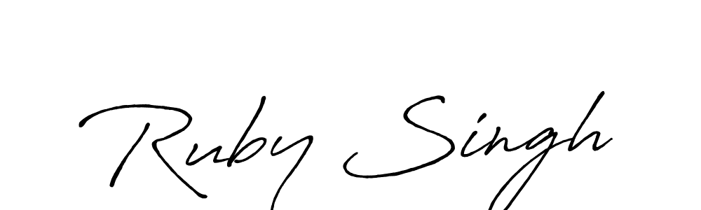 Make a beautiful signature design for name Ruby Singh. Use this online signature maker to create a handwritten signature for free. Ruby Singh signature style 7 images and pictures png