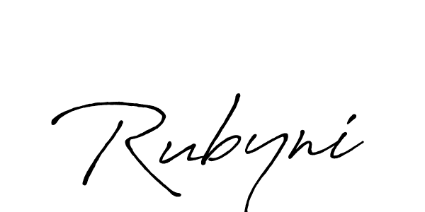Design your own signature with our free online signature maker. With this signature software, you can create a handwritten (Antro_Vectra_Bolder) signature for name Rubyni. Rubyni signature style 7 images and pictures png