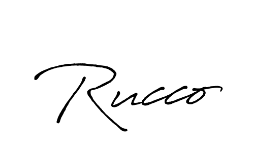 Rucco stylish signature style. Best Handwritten Sign (Antro_Vectra_Bolder) for my name. Handwritten Signature Collection Ideas for my name Rucco. Rucco signature style 7 images and pictures png