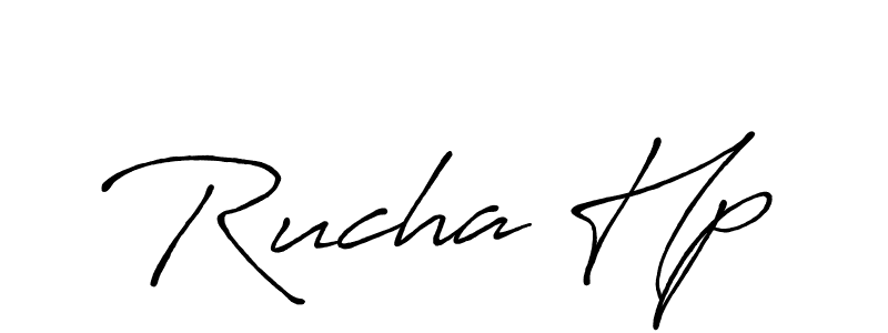 Design your own signature with our free online signature maker. With this signature software, you can create a handwritten (Antro_Vectra_Bolder) signature for name Rucha Hp. Rucha Hp signature style 7 images and pictures png