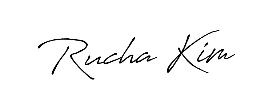 Best and Professional Signature Style for Rucha Kim. Antro_Vectra_Bolder Best Signature Style Collection. Rucha Kim signature style 7 images and pictures png