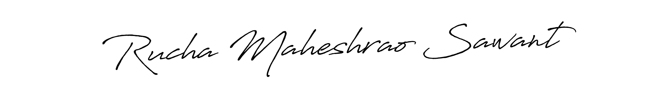 Make a short Rucha Maheshrao Sawant signature style. Manage your documents anywhere anytime using Antro_Vectra_Bolder. Create and add eSignatures, submit forms, share and send files easily. Rucha Maheshrao Sawant signature style 7 images and pictures png