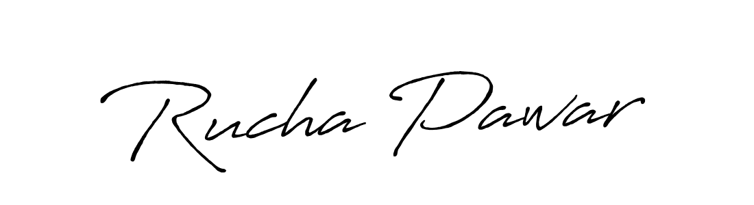 How to make Rucha Pawar signature? Antro_Vectra_Bolder is a professional autograph style. Create handwritten signature for Rucha Pawar name. Rucha Pawar signature style 7 images and pictures png