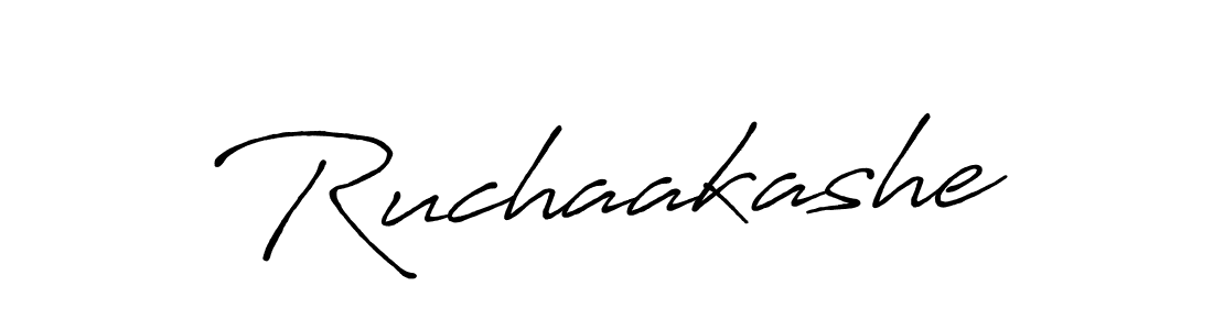 It looks lik you need a new signature style for name Ruchaakashe. Design unique handwritten (Antro_Vectra_Bolder) signature with our free signature maker in just a few clicks. Ruchaakashe signature style 7 images and pictures png